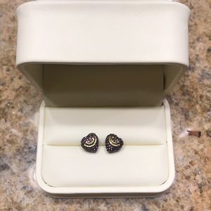 Juicy Couture Purple Heart stud earrings
